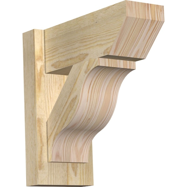 Ekena Millwork Funston Slat Rough Sawn Outlooker, Douglas Fir, 6"W x 14"D x 14"H OUT06X14X14FST06RDF - main